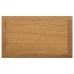 vidaXL Mesa revistero madera maciza de roble 45x27x42 cm