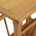 vidaXL Mesa revistero madera maciza de roble 45x27x42 cm