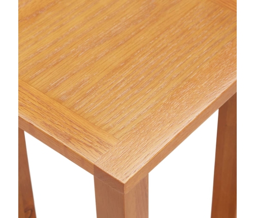 Mesa auxiliar de madera maciza de roble 27x24x55 cm