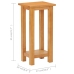 Mesa auxiliar de madera maciza de roble 27x24x55 cm