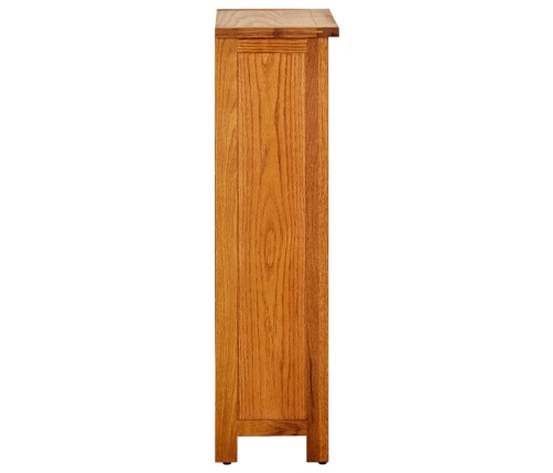 vidaX Estantería madera maciza de roble 45x22,5x82 cm