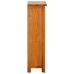 vidaX Estantería madera maciza de roble 45x22,5x82 cm