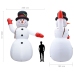 Muñeco de nieve inflable de Navidad con LED IP44 450 cm XXL