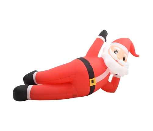 Papá Noel de Navidad inflable con LED rojo IP44 360 cm XXL