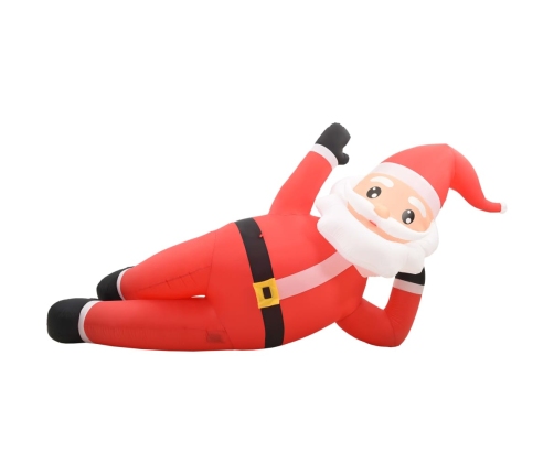 Papá Noel de Navidad inflable con LED rojo IP44 360 cm XXL