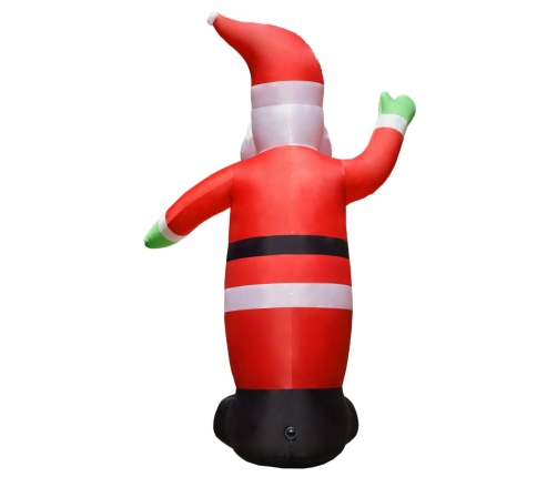 Papá Noel inflable con LED adorno navideño IP44 4,5 m