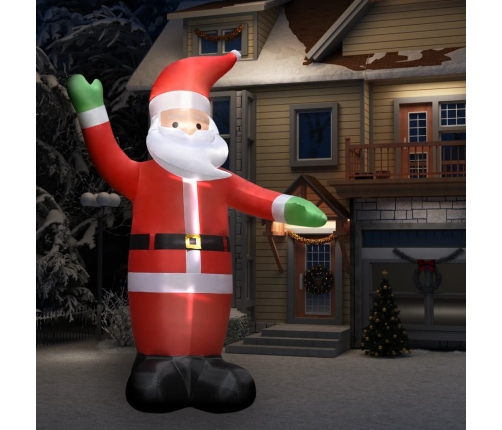 Papá Noel inflable con LED adorno navideño IP44 4,5 m