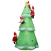 Árbol de Navidad inflable y Papás Noel LED IP44 500 cm XXL tela