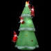 Árbol de Navidad inflable y Papás Noel LED IP44 500 cm XXL tela