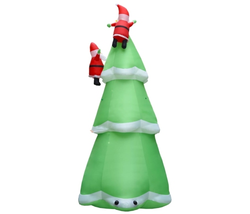 Árbol de Navidad inflable y Papás Noel LED IP44 500 cm XXL tela