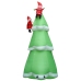 Árbol de Navidad inflable y Papás Noel LED IP44 500 cm XXL tela