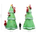 Árbol de Navidad inflable y Papás Noel LED IP44 500 cm XXL tela