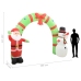 Arco de Navidad inflable Papá Noel y muñeco de nieve LED 223 cm