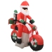 Papá Noel inflable navideño en moto LED IP44 160 cm