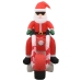 Papá Noel inflable navideño en moto LED IP44 160 cm