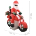 Papá Noel inflable navideño en moto LED IP44 160 cm