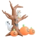 Árbol fantasma inflable de Halloween con calabazas 6 LEDs 2,6 m