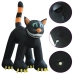 Gato negro inflable de Halloween con LED XXL 6 m