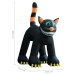 Gato negro inflable de Halloween con LED XXL 6 m