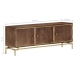 Mueble de TV de madera maciza de mango 120x30x46 cm