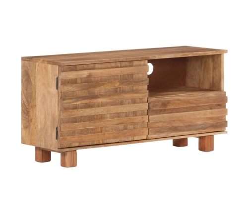 Mueble de TV de madera maciza de mango 90x30x45 cm