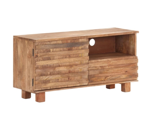 Mueble de TV de madera maciza de mango 90x30x45 cm