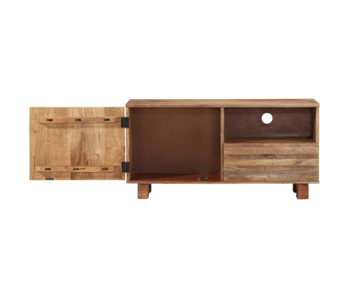 Mueble de TV de madera maciza de mango 90x30x45 cm