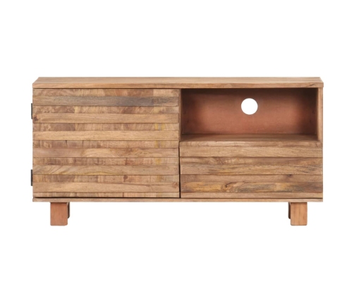 Mueble de TV de madera maciza de mango 90x30x45 cm