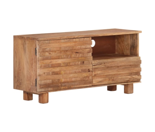 Mueble de TV de madera maciza de mango 90x30x45 cm