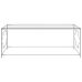 vidaXL Mesa de centro acero inoxidable y vidrio plateada 120x60x45 cm