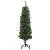 Árbol de Navidad artificial delgado y soporte PVC verde 150 cm