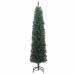 Árbol de Navidad artificial delgado y soporte PVC verde 180 cm