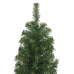 Árbol de Navidad artificial delgado y soporte PVC verde 180 cm