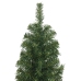 Árbol de Navidad artificial delgado y soporte PVC verde 210 cm