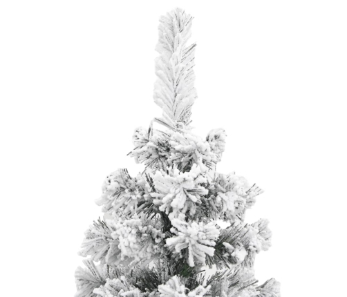 Árbol de Navidad artificial verde con nieve PVC 150 cm