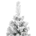 Árbol de Navidad artificial verde con nieve PVC 150 cm