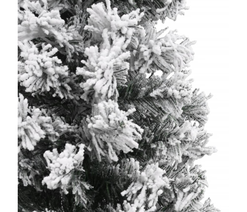 Árbol de Navidad artificial verde con nieve PVC 150 cm