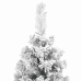 Árbol de Navidad artificial verde con nieve PVC 180 cm