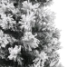 Árbol de Navidad artificial verde con nieve PVC 210 cm