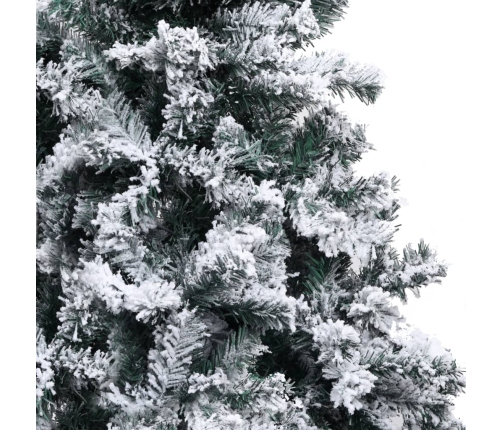 Árbol de Navidad artificial verde con nieve 150 cm