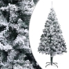 Árbol de Navidad artificial verde con nieve 180 cm