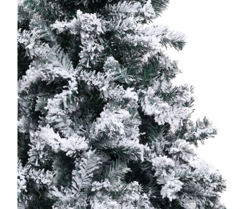 Árbol de Navidad artificial verde con nieve 180 cm