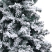 Árbol de Navidad artificial verde con nieve 210 cm