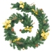 Guirnalda de Navidad con luces LED PVC verde 2,7 m