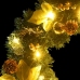 Guirnalda de Navidad con luces LED PVC verde 2,7 m