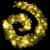 Guirnalda de Navidad con luces LED PVC verde 2,7 m