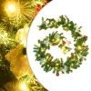 Guirnalda de Navidad con luces LED PVC verde 2,7 m