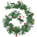 Guirnalda de Navidad con luces LED PVC verde 2,7 m