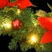 Guirnalda de Navidad con luces LED PVC verde 2,7 m