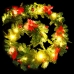 Guirnalda de Navidad con luces LED PVC verde 2,7 m